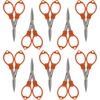 image:imageJubileeYarn Folding Scissors TSA Compliant and Portable Compact Safe Travel Scissors Stainless Steel Retractable  4 UnitsOrange