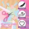 image:imageJubileeYarn Folding Scissors TSA Compliant and Portable Compact Safe Travel Scissors Stainless Steel Retractable  4 UnitsPocket Pink