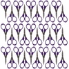 image:imageJubileeYarn Folding Scissors TSA Compliant and Portable Compact Safe Travel Scissors Stainless Steel Retractable  4 UnitsPurple