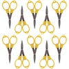 image:imageJubileeYarn Folding Scissors TSA Compliant and Portable Compact Safe Travel Scissors Stainless Steel Retractable  4 UnitsYellow