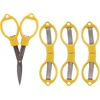 image:imageJubileeYarn Folding Scissors TSA Compliant and Portable Compact Safe Travel Scissors Stainless Steel Retractable  4 UnitsYellow