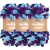 image:imageJubileeYarn Fun Finger Loops Yarn  100gSkein Jumbo Polyester  Hypnos  3 Skeins018 Aphrodite