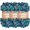 image:imageJubileeYarn Fun Finger Loops Yarn  100gSkein Jumbo Polyester  Hypnos  3 Skeins020 Poseidon