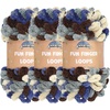 image:imageJubileeYarn Fun Finger Loops Yarn  100gSkein Jumbo Polyester  Hypnos  3 Skeins119 Hephaestus