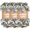 image:imageJubileeYarn Fun Finger Loops Yarn  100gSkein Jumbo Polyester  Hypnos  3 Skeins144 Selene