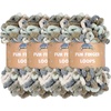 image:imageJubileeYarn Fun Finger Loops Yarn  100gSkein Jumbo Polyester  Iris  4 Skeins144 Selene