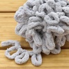 image:imageJubileeYarn Fun Finger Loops Yarn  100gSkein Jumbo Polyester  Lark  3 Skeins011 Light Grey