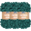 image:imageJubileeYarn Fun Finger Loops Yarn  100gSkein Jumbo Polyester  Lark  3 Skeins045 Jade
