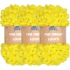 image:imageJubileeYarn Fun Finger Loops Yarn  100gSkein Jumbo Polyester  Lark  3 Skeins157 Limoncello