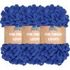 image:imageJubileeYarn Fun Finger Loops Yarn  100gSkein Jumbo Polyester  Lark  3 Skeins4053 Turkish Sea