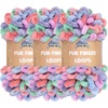 image:imageJubileeYarn Fun Finger Loops Yarn  100gSkein Jumbo Polyester  Pegasus  3 Skeins137 Eros