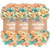 image:imageJubileeYarn Fun Finger Loops Yarn  100gSkein Jumbo Polyester  Pegasus  3 Skeins140 Eiar