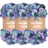 image:imageJubileeYarn Fun Finger Loops Yarn  100gSkein Jumbo Polyester  Pegasus  3 Skeins147 Morpheus