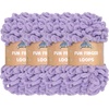 image:imageJubileeYarn Fun Finger Loops Yarn  100gSkein Jumbo Polyester  Rose Dawn  4 Skeins001 Purple