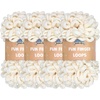 image:imageJubileeYarn Fun Finger Loops Yarn  100gSkein Jumbo Polyester  Rose Dawn  4 Skeins010 Ivory