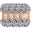 image:imageJubileeYarn Fun Finger Loops Yarn  100gSkein Jumbo Polyester  Rose Dawn  4 Skeins011 Light Grey