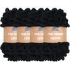 image:imageJubileeYarn Fun Finger Loops Yarn  100gSkein Jumbo Polyester  Rose Dawn  4 Skeins015 Black