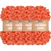 image:imageJubileeYarn Fun Finger Loops Yarn  100gSkein Jumbo Polyester  Rose Dawn  4 Skeins016 Living Coral