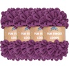 image:imageJubileeYarn Fun Finger Loops Yarn  100gSkein Jumbo Polyester  Rose Dawn  4 Skeins040 Berry Blast