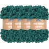 image:imageJubileeYarn Fun Finger Loops Yarn  100gSkein Jumbo Polyester  Rose Dawn  4 Skeins045 Jade