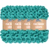 image:imageJubileeYarn Fun Finger Loops Yarn  100gSkein Jumbo Polyester  Rose Dawn  4 Skeins046 Aquamarine