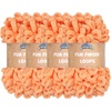 image:imageJubileeYarn Fun Finger Loops Yarn  100gSkein Jumbo Polyester  Rose Dawn  4 Skeins049 Nectar