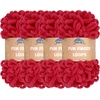 image:imageJubileeYarn Fun Finger Loops Yarn  100gSkein Jumbo Polyester  Rose Dawn  4 Skeins065 Scarlatta