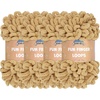 image:imageJubileeYarn Fun Finger Loops Yarn  100gSkein Jumbo Polyester  Rose Dawn  4 Skeins1324 Lark