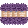 image:imageJubileeYarn Fun Finger Loops Yarn  100gSkein Jumbo Polyester  Rose Dawn  4 Skeins3513 Grape Compote