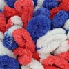image:imageJubileeYarn Fun Finger Loops Yarn  100gSkein Jumbo Polyester Team Spirit  Brown Grey White  6 Skeins024 Red White Blue