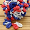 image:imageJubileeYarn Fun Finger Loops Yarn  100gSkein Jumbo Polyester Team Spirit  Brown Grey White  6 Skeins024 Red White Blue