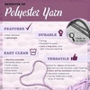 image:imageJubileeYarn Fun Finger Loops Yarn  100gSkein Jumbo Polyester Team Spirit  Brown Grey White  6 Skeins028 Purple Grey Yellow
