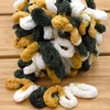 image:imageJubileeYarn Fun Finger Loops Yarn  100gSkein Jumbo Polyester Team Spirit  Maroon Gold White  5 Skeins033 Green Gold White