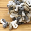 image:imageJubileeYarn Fun Finger Loops Yarn  100gSkein Jumbo Polyester Team Spirit  Orange Navy Tan  3 Skeins007 Brown Grey White
