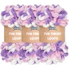 image:imageJubileeYarn Fun Finger Loops Yarn  100gSkein Jumbo Polyester Team Spirit  Orange Navy Tan  3 Skeins009 Purple Pink White
