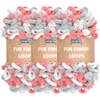 image:imageJubileeYarn Fun Finger Loops Yarn  100gSkein Jumbo Polyester Team Spirit  Orange Navy Tan  3 Skeins013 Red Grey White