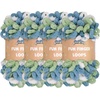 image:imageJubileeYarn Fun Finger Loops Yarn Pink Brown White 100gSkein 4 Skeins  Jumbo Polyester Team Spirit008 Multicolor Blue Green