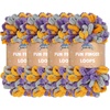 image:imageJubileeYarn Fun Finger Loops Yarn Pink Brown White 100gSkein 4 Skeins  Jumbo Polyester Team Spirit028 Purple Grey Yellow