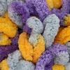 image:imageJubileeYarn Fun Finger Loops Yarn Pink Brown White 100gSkein 4 Skeins  Jumbo Polyester Team Spirit028 Purple Grey Yellow