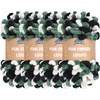 image:imageJubileeYarn Fun Finger Loops Yarn Pink Brown White 100gSkein 4 Skeins  Jumbo Polyester Team Spirit030 White Black Green