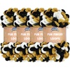 image:imageJubileeYarn Fun Finger Loops Yarn Pink Brown White 100gSkein 4 Skeins  Jumbo Polyester Team Spirit034 Black Gold White