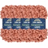 image:imageJubileeYarn Fun Finger Sparkle Loops Yarn  100gskein Polyester Jumbo Loop Yarn  Hypnos  2 Skeins1522 Rose Dawn