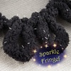 image:imageJubileeYarn Fun Finger Sparkle Loops Yarn  Polyester Jumbo Loop Yarn  100gSkein  Rose Dawn  2 Skeins015 Black