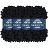 image:imageJubileeYarn Fun Finger Sparkle Loops Yarn  Polyester Jumbo Loop Yarn  100gSkein  Rose Dawn  2 Skeins015 Black