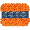 image:imageJubileeYarn Fun Finger Sparkle Loops Yarn  Polyester Jumbo Loop Yarn  100gSkein  Rose Dawn  2 Skeins1359 Orange Peel