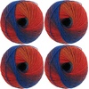 image:imageJubileeYarn Galaxy Fantasy Yarn  100gSkein Ombre Baby Weight  Party Punch  2 Balls103 Jackpot Party