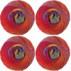 image:imageJubileeYarn Galaxy Fantasy Yarn  100gSkein Ombre Baby Weight  Party Punch  2 Balls113 State Fair
