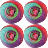 image:imageJubileeYarn Galaxy Fantasy Yarn  100gSkein Ombre Baby Weight  Party Punch  2 Balls114 Party Punch