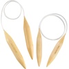 image:imageJubileeYarn Jumbo Bamboo Circular Knitting Needle Sets  US 85 35mmCarbonized Brown
