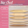 image:imageJubileeYarn Jumbo Bamboo Circular Knitting Needle Sets  US 85 35mmCarbonized Brown